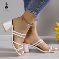Sandales pour femmes de haute qualité au design tendance, élégantes et décontractées, chaussures d'été pour l'extérieur, logo personnalisé disponible