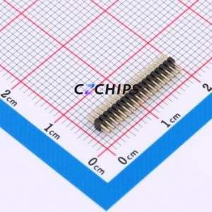 A100UP-ZS18P Pin Header Through hole Component (THT),P=1mm Connector ( Pin Structure: 2x18P )( Pitch: 1mm )( Row Spacing: 1mm ) - Product Image 1