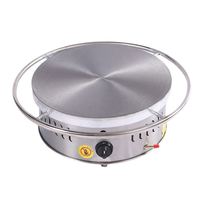 Machine à crêpes multifonctionnelle automatique à chauffage au gaz avec fonction de rotation, différents diamètres pour la création de crêpes et de snacks