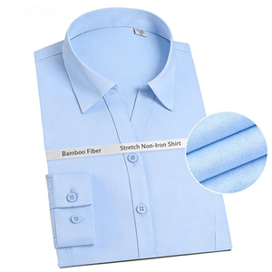 Blus Wanita Bahan Campuran Bambu Kerah V Model Panjang Depan, Tahan Air, Bersertifikat Kualitas, Penawaran Panas Terbaru 2025 - Product Image 2