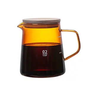 T High Temperature Resistance Glass Coffee & Tea Pot New Design Pour Over Pot For Coffee Maker