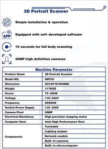Sailner Dê <span class=keywords><strong>3D</strong></span> Tự Động <span class=keywords><strong>3D</strong></span> Nhựa Chân Dung Con Người Đầu Hình Người Thực Toàn Thân Máy Quét Và In Bức Tượng Máy Quét - Product Image 4