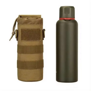Free Sample Custom Wholesale Durable Folded Tactical <b>Water</b> Bottle Holder Bag Outdoor Travel Unisex Kettle <b>Pouches</b> For Camping - Product Image 3