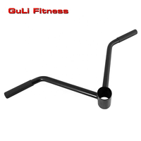 Guli Fitness – barre en T multi-poignée, barre d'haltères, acier solide, V droit, fixation de la mine, équipement de gymnastique à domicile