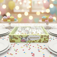 Bonbons au nougat au lait et aux cacahuètes 400g en boîte, grappes de cacahuètes, bonbons au lait crémeux, collation