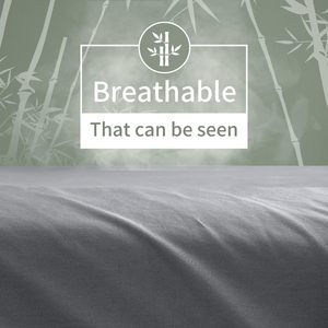 Cloudland 100% bambou 300TC ensemble de draps Ultra doux refroidissement Double <span class=keywords><strong>taille</strong></span> <span class=keywords><strong>140X200</strong></span> <span class=keywords><strong>drap</strong></span> plat - Product Image 4