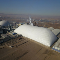 Tente dôme gonflable multifonctionnelle de luxe MEISU, grande structure sportive en membrane ignifuge en PVDF, utilisable toute l'année