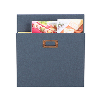 Organisateur de dossiers accordéon suspendu avec housse en tissu, sac de rangement 30x32x1.5cm, classeur de documents en papier avec logo personnalisé, rangement de documents de bureau