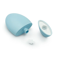 Bouteille d'emballage personnalisée en gros pour crème solaire 50 ml, flacon plat isolant, emballage de lotion solaire, tube de crème BB, bouteille ovale bleue