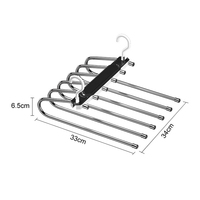 Teleskop faltbar Einfach zusammenbauen Multifunktion ale Hosen Rack Hanger Magic Space Saving Closet Organizer Skalierbare Hosen Kleiderbügel