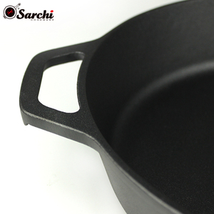 <span class=keywords><strong>Amazon</strong></span> solución Venta caliente 12 pulgadas utensilios de cocina sartén de <span class=keywords><strong>hierro</strong></span> <span class=keywords><strong>fundido</strong></span> para <span class=keywords><strong>amazon</strong></span> - Product Image 5