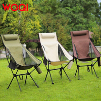 WOQI peut personnaliser des chaises pliantes ultra-légères en alliage d'aluminium pour l'extérieur, des chaises de pêche et de loisirs