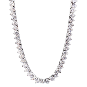 <span class=keywords><strong>Collana</strong></span> da Tennis rotonda da 4MM con catena di gioielli alla moda con zircone cubico Non ribaltabile in argento placcato <span class=keywords><strong>collana</strong></span> da Tennis da <span class=keywords><strong>donna</strong></span> - Product Image 1