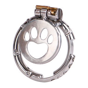 Stainless Steel Cat Paw Male Chastity <b>Cage</b> Adjustable Size SM Penis Lock <b>Light</b> Restraint Device Safe Material for Adult Men 18+ - Product Image 3
