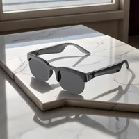Lunettes Intelligentes Innovantes avec Logo Personnalisé en Usine, Casque Audio Étanche IPX-6, Contrôle Tactile, Traduction Intelligente IA