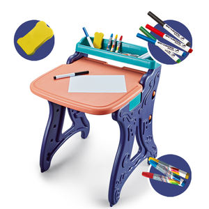 Kinder <span class=keywords><strong>2</strong></span>-in-1 Multifunktionales Zeichenbrett Zusammenklappbarer Lern-Tisch Zeichenbrett-Set mit Hocker - Product Image 5