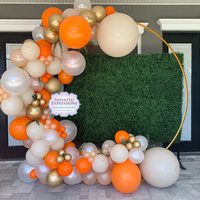 1M - 2.5M Support de fond rond anneau de fer en métal couronne de ballons cercle d'arc pour décorations de fête de mariage