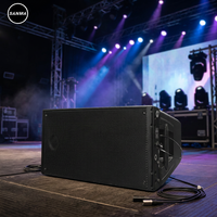 OEM HDL-20A Enceinte Line Array Active Double 10 pouces 700W RMS/1400W de crête 55Hz-20kHz Étanche et Robuste pour Systèmes Sonores Live