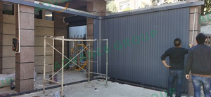 <span class=keywords><strong>Porte</strong></span> de <span class=keywords><strong>garage</strong></span> <span class=keywords><strong>coulissante</strong></span> à grande ouverture avec rail robuste pour garages de voitures surdimensionnées - Product Image 3
