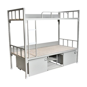 Meubles de dortoir de haute qualité, lit superposé en acier avec armoires de rangement pour l'école et la maison - Product Image 2