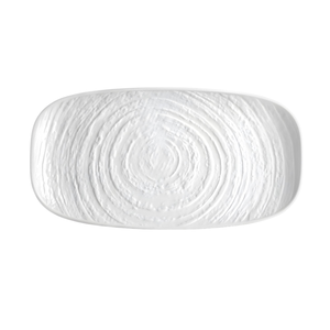 Plateau rectangulaire en porcelaine WALL LINE 30,5x15cm blanc - Product Image 1