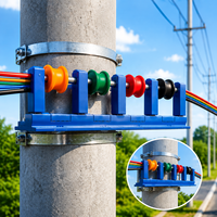 Verbund-Schäkelhalterung für Niederspannungs-Stromleitungen - Wandmontierte Rostfreie Kabelunterstützungslösungen für Telekommunikation