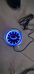 Sortie d'échappement avant et arrière de voiture, Turbine, climatisation Turbo, éclairage d'ambiance pour Benz A <span class=keywords><strong>C</strong></span> E S GLA GLB CLA - Product Image 4