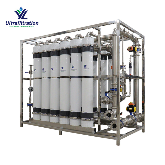 Fully Automatic 25T/H PVDF Ultrafiltration System 0.03m UF Water Treatment Machinery with Auto Backwash Pump RK