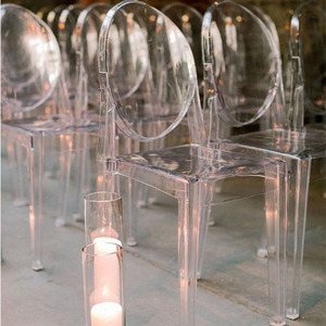 Silla transparente apilable para fiesta de boda al por mayor para alquiler de Eventos y Banquetes - Product Image 1