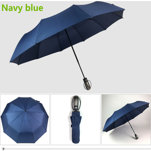 <span class=keywords><strong>Promo</strong></span> Logo sur mesure 10 K 23 pouces coupe-vent Triple entièrement automatique parapluie <span class=keywords><strong>parasol</strong></span> parapluie - Product Image 2