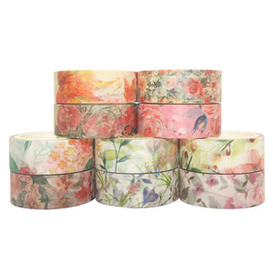 ชุดเทปวาชิสร้างสรรค์ DIY 40 ม้วน ลายกลีบดอกไม้สีชมพู สำหรับงานประดิษฐ์ ของตกแต่ง ของขวัญ - Product Image 2