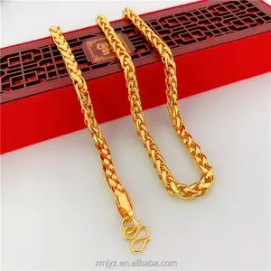 Shajin colar masculino dominante do vietnã, não escurece por um longo tempo, moeda euro, joias de ouro, fonte direta, atacado