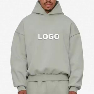 Sudadera con Capucha Personalizada de Estilo Urbano, 100% Algodón, de Alta Calidad, Gruesa, 400 420 450 500 600 Gsm, Sudadera Corta Extra Grande para Hombre - Product Image 1