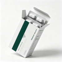Boîtes en carton écologiques personnalisées avec revêtement UV, qualité pharmaceutique, pour l'emballage de médicaments, pilules et capsules
