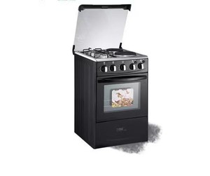 Cucina a <span class=keywords><strong>Gas</strong></span> con <span class=keywords><strong>Forno</strong></span> Integrato in Acciaio Inox, Doppio Fornello, Accensione Elettronica LPG e Griglia - Product Image 1