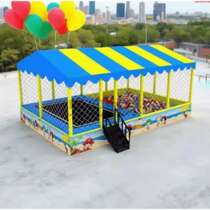 Parque de Diversiones Infantil Interior/Exterior con Zona de Juegos Suave y Trampolín - Product Image 3