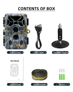 Caméra de surveillance de la faune RD3009L, vidéo 4K, <span class=keywords><strong>photo</strong></span> 30MP, étanche IP66, détection de mouvement SD, chasse avec vision <span class=keywords><strong>nocturne</strong></span> de 65 pieds - Product Image 1