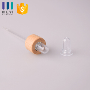 Bouchon compte-gouttes d'huile de bambou en bois écologique 20-400 pour bouteille ronde boston 30ml - Product Image 4