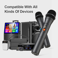 Microphone sans fil VHF, système un micro pour un haut-parleur, avec haut-parleur sur chariot et microphone USB