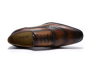 Genuine Leather Classic Italian Business New Dress <b>Shoes</b> High Top Leather Black <b>Shoes</b> for Men - Product Image 5