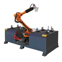 Bras robotique à double broche Aléseuse CNC Poinçonneuse de meubles avec composant moteur central
