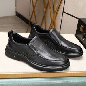 Nouvelles Chaussures en Cuir Carrées Décontractées pour Hommes 2025 – Vente en Gros Usine – Respirantes, Légères, à Lacets, Idéales pour le Bureau et la Carrière - Product Image 6