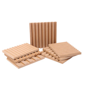 Panneaux muraux 3D texturés en MDF, panneaux muraux cannelés, composants en bois pour la décoration intérieure - Product Image 1