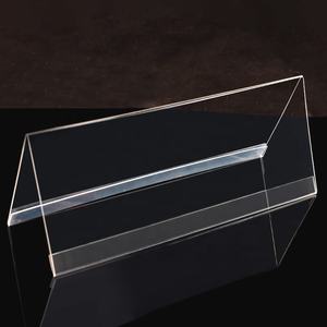 थोक उच्च गुणवत्ता आधुनिक ए 4 ए 5 ए 6 कस्टम स्पष्ट एक्रिलिक जल प्रतिरोधी मेनू डिस्प्ले स्टैंड वी आकार तालिका शीर्ष नाम - Product Image 2