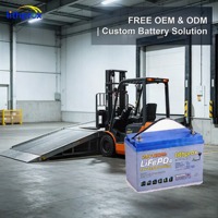 Batterie de chariot élévateur électrique 24V 120AH avec protection contre les surcharges, cellule LiFePO4 pour équipement de quai de chargement, CE FCC UN38.3 OEM ODM