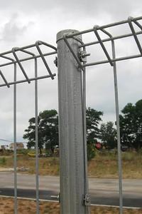 รั้วเหล็กดัดกลางแจ้งแบบโค้งมน รั้วลวดม้วนด้านบน ป้องกันสนิม สำหรับตกแต่งบ้าน - Product Image 5