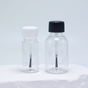 Cosmetic Pack 5ml <b>10ml</b> 15ml 20ml 30ml Transparent Plastic PET Brush <b>Bottle</b> for Essential Oil Dispensing Small Sample Nail Polish - Product Image 3