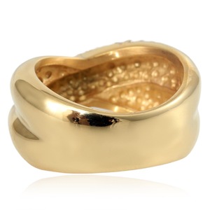 yunnique <b>Titanium</b> Steel <b>Ring</b> Gold Micro Pave White Stone Women's Fashion Jewelry Gift - Product Image 4