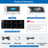 Radio para Auto A4 A5 con Linux, Pantalla Táctil con Bluetooth, Reproductor de DVD para Auto, Carplay, DSP, Estéreo Multimedia Linux de 8.8 Pulgadas para Audi A4 A5