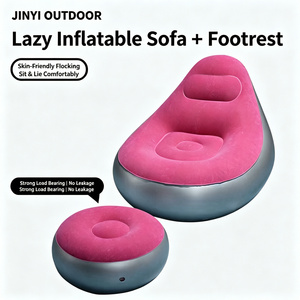 Sofá Inflable Plegable Moderno y Portátil, Otomana, Reposapiés, Sillón, Cama, Canapé - Product Image 6